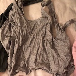 Lululemon wrap around tank top in Olive and Gray